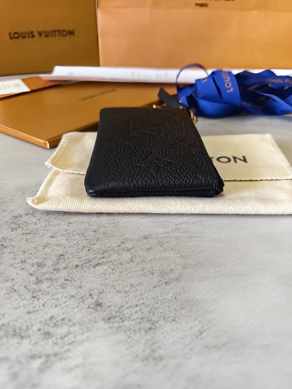 Louis Vuitton Black Monogram Key Pouch